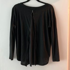 Black zip shirt